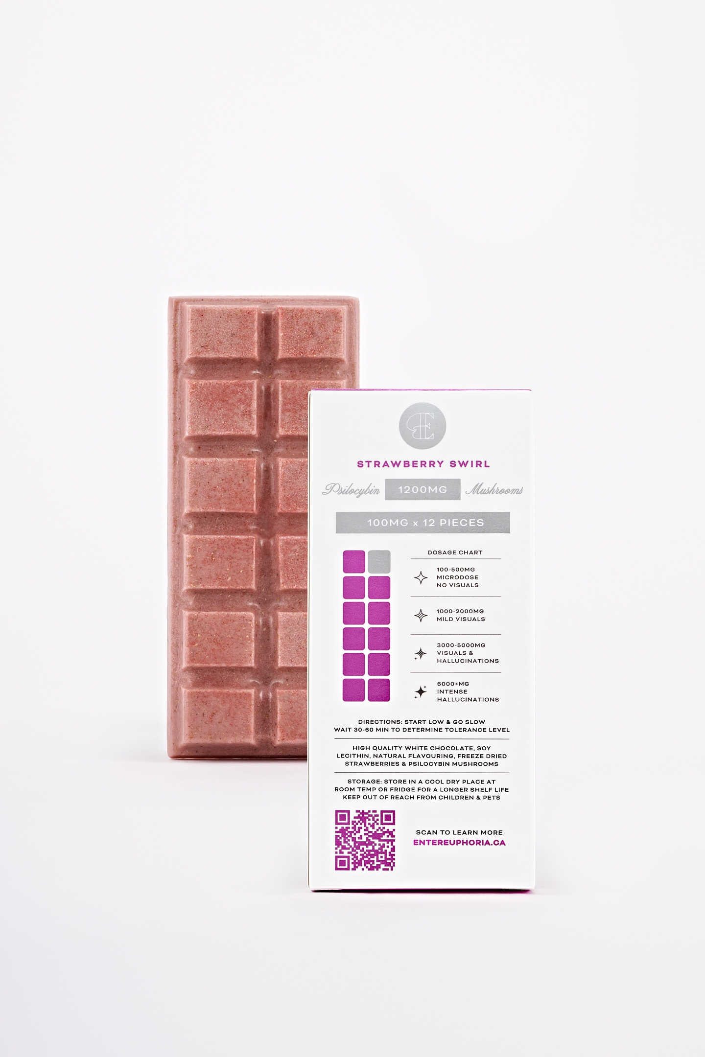 Euphoria Psychedelics – Strawberry Swirl Mushroom Chocolates - Image 3