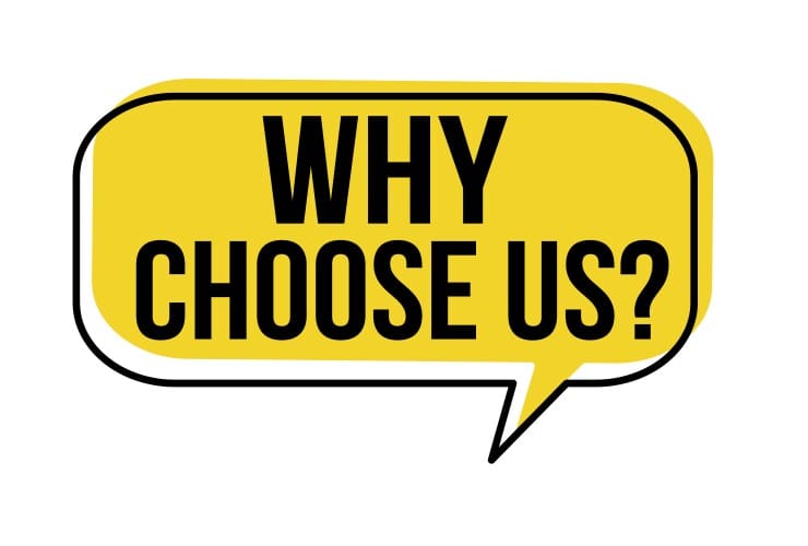 speech bubble why choose us vector 24175561