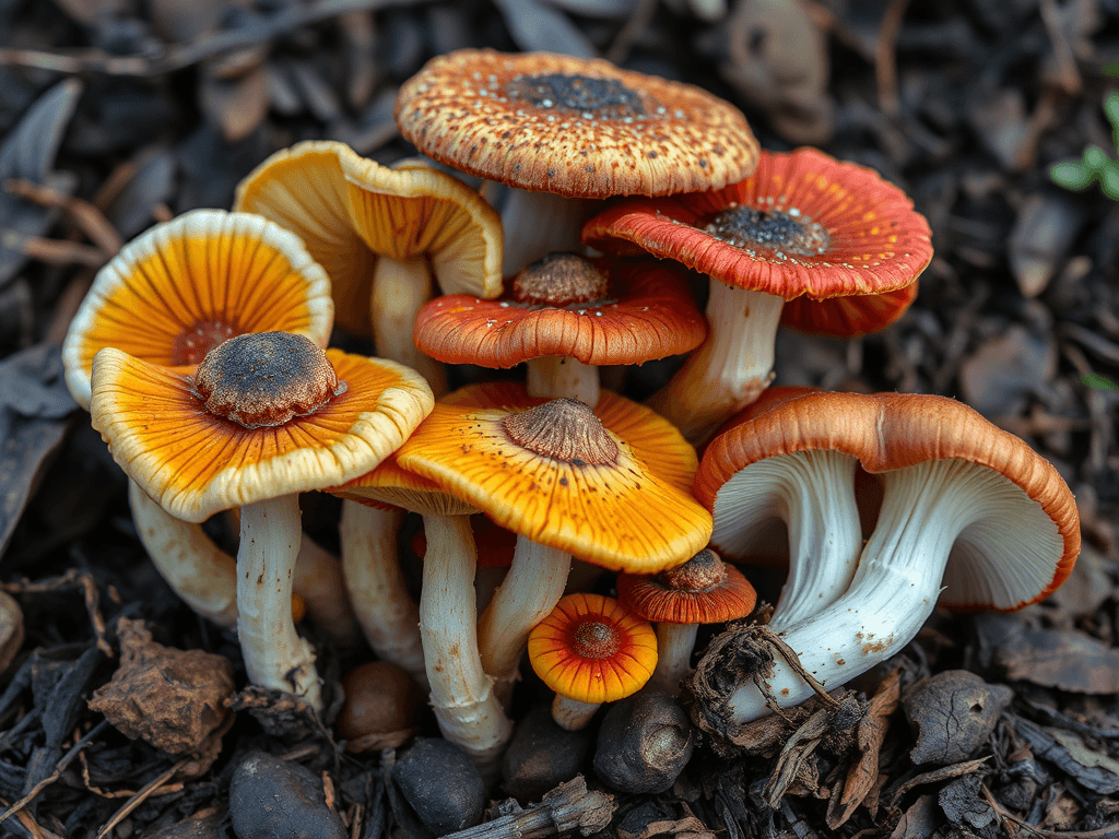 magic mushrooms both dried and fresh
